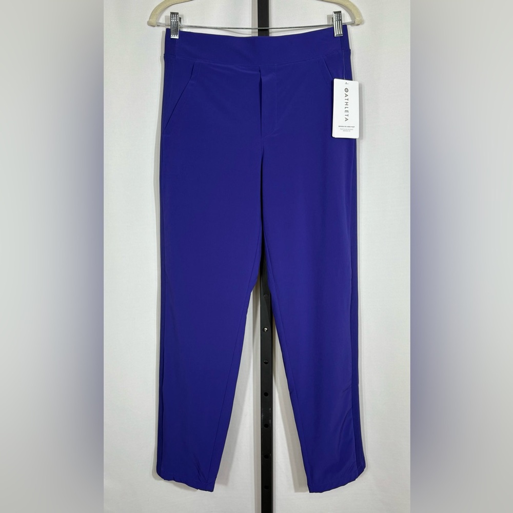 NWT Athleta Brooklyn Lined Pant in Purple Women’s Size 4